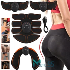 USB Muscle Stimulator EMS Ab Trainer Tens Unit Portable Stimulater Abs Massager