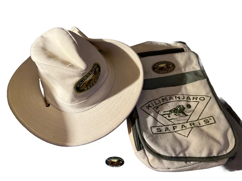 Vintage Disney kilnmajaro Safari Hat, Messenger Bag & Pin From Early 2000