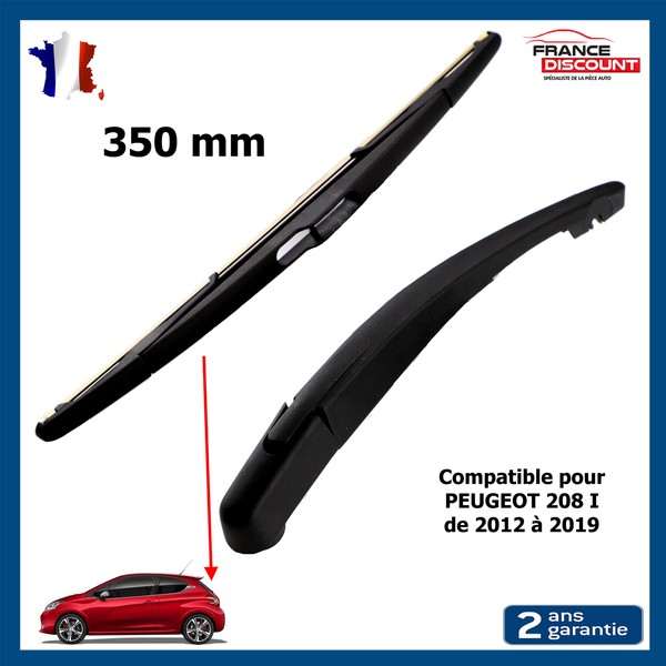 Partsline Heckwischerarm Schwarz FüR Peugeot 208 I 2012-2019 350 Mm-image