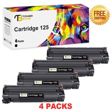 4pk 125 Toner Cartridge for Canon ImageClass LBP6000 LBP6030w MF3010 Printer