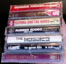 Rock cassettes- misc. artists/titles- all sealed- all $1.00-$2.00- create a lot