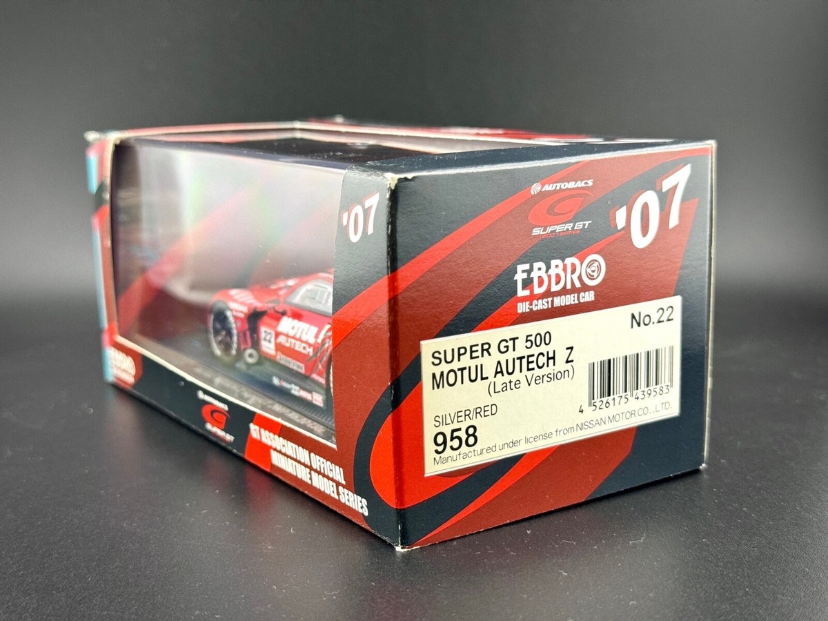 1:43 diecast cars EBBRO NISSAN MOTUL AUTECH Z SuperGT 2007 No.22