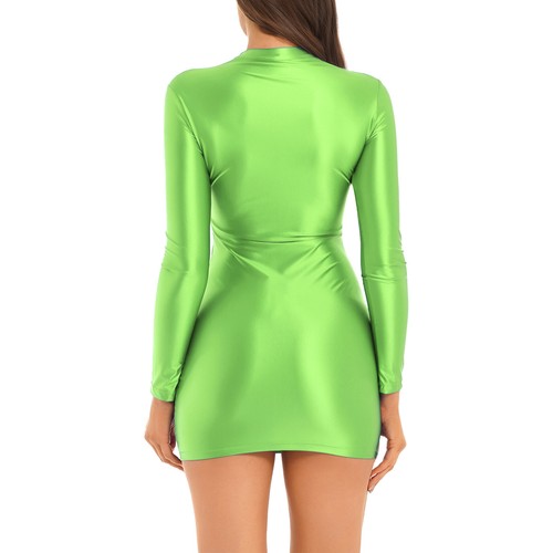 Mujeres Vestido Elástico Bodycon Gato Traje Ropa de Noche Sexy Ropa de Baile Camisolas Apretado - Imagen 103 de 111