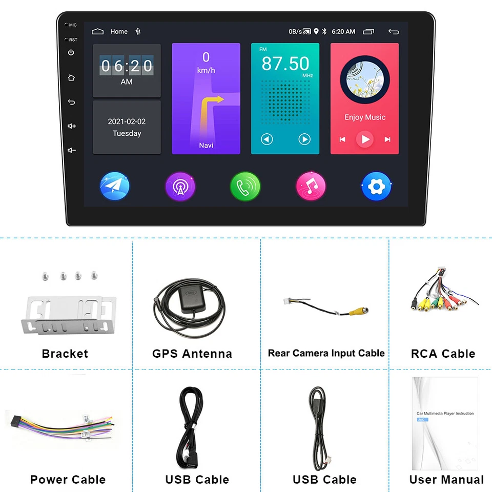 Für Suzuki Grand Vitara 05-15 32G 9" AHD Android 15 Autoradio GPS Navi WIFI RDS - Bild 4 von 4