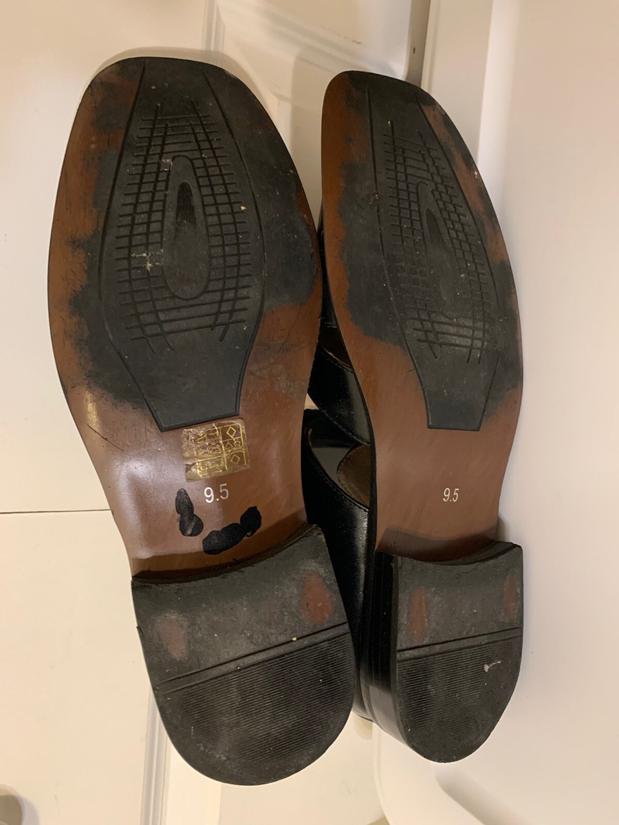 Majestic collection sandals (Cel) Majestic Collection Mens Sz 9.5 Black Leather Casual Sandals  main image 4