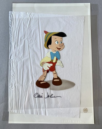 Disney Cel Hand Painted Production Model Sericel Pinocchio Master Series - Picture 2 of 12