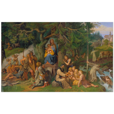 Joseph von Führich Einführung d. Christentums in deutschen Urwäldern 11003000136