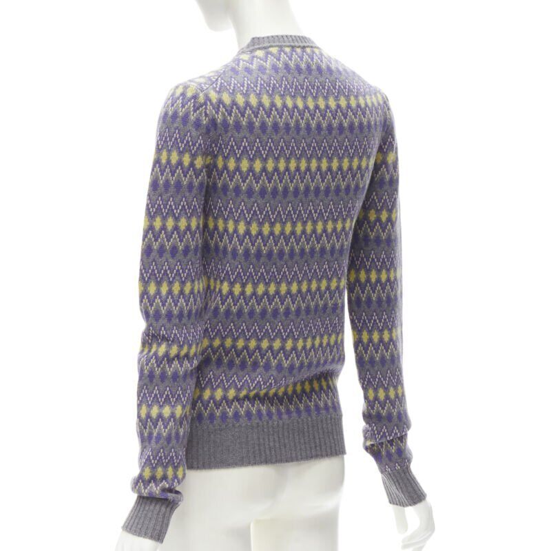 PRADA Sports Logo grey purple argyle knitted sweater S | eBay PRADA Sports Logo grey purple argyle knitted sweater S | eBay