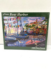 BOAT HARBOR 1000 PIECE JIGSAW PUZZLE by VERMONT CHRISTMAS NEW SEALED