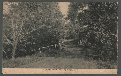 Basking Ridge New Jersey Postcard Down A Country Road 1920 | eBay
