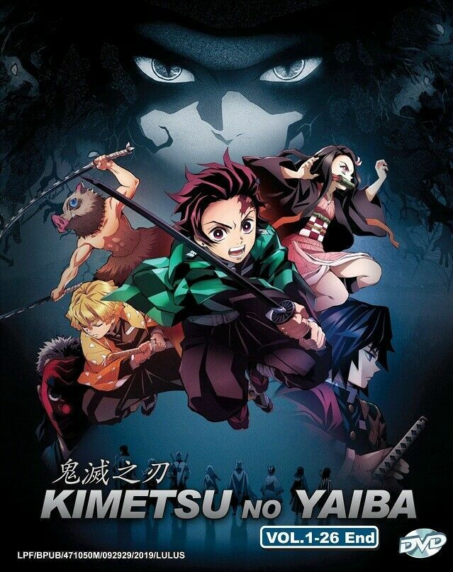 DVD Anime Demon Slayer: Kimetsu no Yaiba Complete Boxset (1-26End) ENGLISH  AUDIO