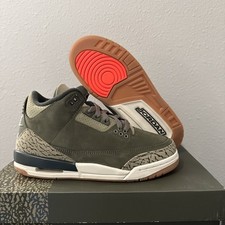 Kids Nike Air Jordan 3 Retro GS Olive Green Size 4.5Y DM0967 202 NEW in Box