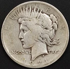 1921 Peace Dollar! First Year of the series! NO RESERVE!