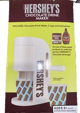 Hersheys Chocolate Drink Maker Hot/Cold Drinks 2 Paper Cups No Chocolate Include