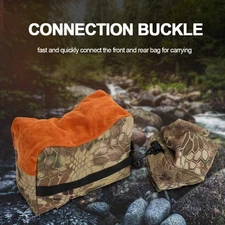 Tactical Shooting Bench Rest Rifle Holder Front Rear Sand Bag Combo 600D Oxford​