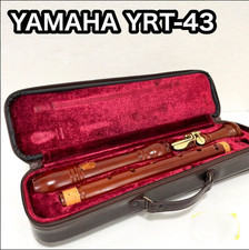 YAMAHA YRT-43 Tenor Recorder Baroque Excellent Condition Used With Case