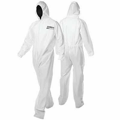 #ad Devilbiss CLEAN 803672 Disposable Coverall Large White Nylon Elastic Waist $21.38