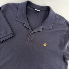 Brooks Brothers Mens Performance Polo Shirt XL Slim Fit Navy Blue Golden Fleece