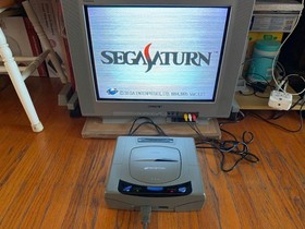 Sega Saturn HST-3210 Japanese gray console system + Nights Into Dreams US Seller