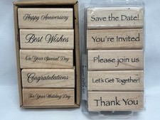 Stampendous 2 Complete Rubber Stamp Sets - Special Messages Classy Party - 10