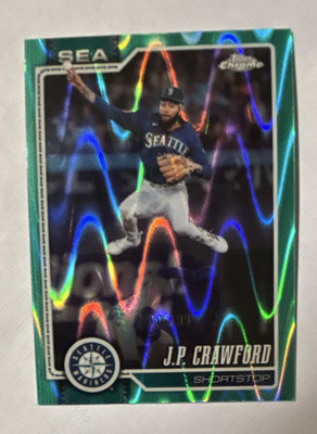 Topps 2026 Topps Chrome J.P. Crawford #14 Seattle Mariners MLB 010/199