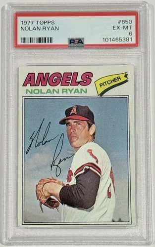 1977 Topps #650 Nolan Ryan PSA 6 Angels