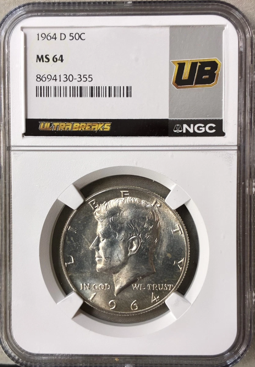 MS 64 Graded 1964 Kennedy US Half Dollars (1964-Now) for sale | eBay