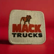 VINTAGE MAC TRUCKS Logo Emblem SewOn Patch Great Patina