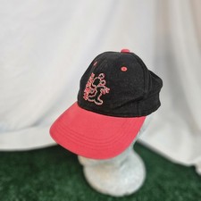 Vintage Mickey For Kids Hat Snapback Cap Black Red Bred Mickey Mouse 90s