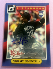 2014 Donruss The Rookies Autographs #72 Stolmy Pimentel MLB PITTSBURGH Pirates