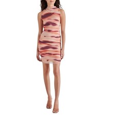 Steve Madden - NWT Tamika Dress Rosewater Mesh Bodycon Mini Sz L