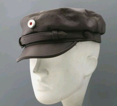 Replica Prussia Austro Hungarian Locomotive Hunter Captian Leather Crush Hat