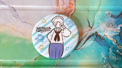 Hetalia Axis Powers Can Badge Watermelon Sailor Design Rusted Back