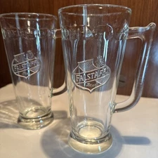 SET OF 2 Falstaff Beer Pilsner Glass 1958 St Louis Falstaff Brewing Co Antique