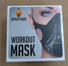 Sparthos Workout Mask - Black With Case - New