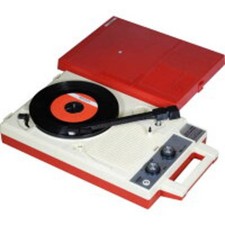 ANABAS GP-N3R Audio Nostalgic Portable Vinyl Records LP Player Red color New