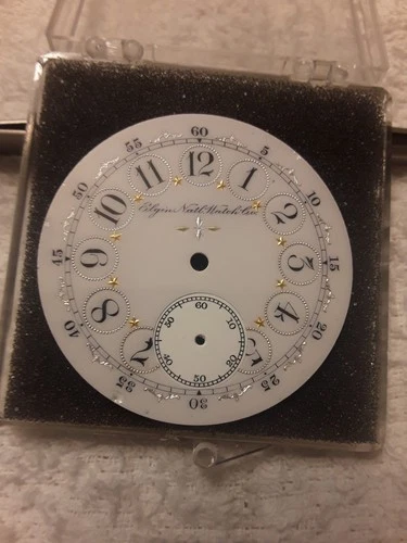 16S Elgin Pocket Watch Fancy Dial.  c1895. Great Condition. + Case.