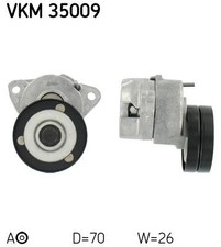 V-Ribbed Belt Tensioner SKF VKM 35009 Fits Chevrolet Daewoo Opel Vauxhall