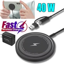 40W Magsafe Wireless Magnetic Fast Charger For Samsung S25 S24 Ultra S23 FE S22