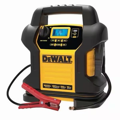 DEWALT 1600 Peak Amp Jump Starter with Digital Compressor and USB Power Bank