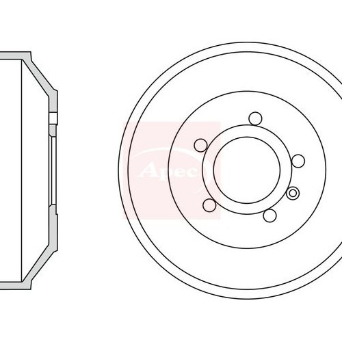For LDV MAXUS 2005 to 2009 BRAKE DRUM (SINGLE) DRM9945