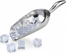 5 Oz Utility Scoop,Small Metal Ice Scoop for Freezer,Stainless Steel Ice Cube Sc