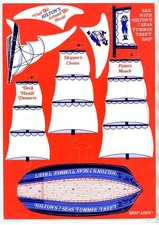 Hilton Hotels Restaurant 7 Seas Tummee Treats Kids Menu Model Pirate Ship 1972