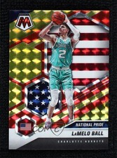 2020 Panini Mosaic Choice Fusion Red & Yellow Prizm 55/88 LaMelo Ball #257 9w4