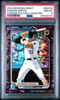 2024 BOWMAN DRAFT CHROME FUCHSIA LUNAR REFRACTOR 1ST KONNOR GRIFFIN /199 PSA 8