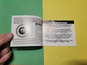 Nintendo NES Instruction Manual Rad Racket Deluxe Tennis II NM