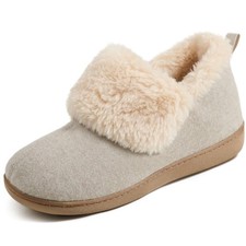ULTRAIDEAS Women's Fuzzy Memory Foam Bootie Slippers, Cozy House Shoes with N...
