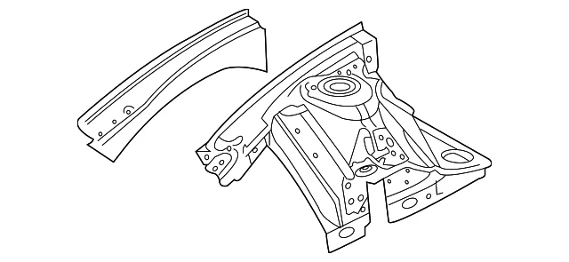 Genuíno conjunto de painel dianteiro lateral para motorista GM 92280998 - Imagem 3 de 4