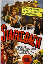 Stagecoach (Public Domain) John Wayne, Claire Trevor - Western