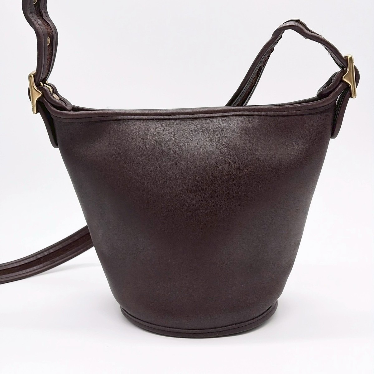 バッグ Old Coach Bucket Shoulder Bag COACH Vintage Leather 9019 Bucket Shoulder Bag Brown Made in USA